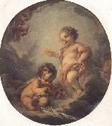 Francois Boucher The Baby Jesus and the Infant St.John USA oil painting artist